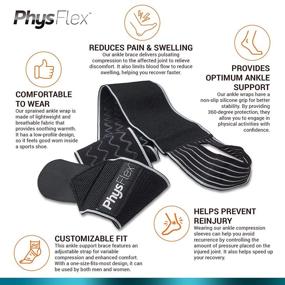 img 1 attached to 🦶 Adjustable Compression Ankle Brace by PhysFlex