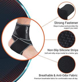 img 3 attached to 🦶 Adjustable Compression Ankle Brace by PhysFlex