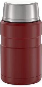 img 3 attached to Stainless King 24 Ounce Food Jar with Vacuum Insulation by THERMOS, Matte Red