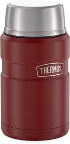 img 2 attached to Stainless King 24 Ounce Food Jar with Vacuum Insulation by THERMOS, Matte Red