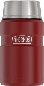 img 4 attached to Stainless King 24 Ounce Food Jar with Vacuum Insulation by THERMOS, Matte Red