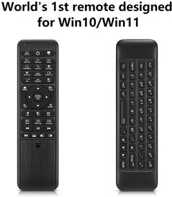 img 3 attached to 📺 Пульт Pepper Jobs W10 GYRO Air TV с QWERTY-клавиатурой и функцей Fly Mouse для Windows 11/10, контроллер LED-подсветки мини-ПК, 6-осевой гироскоп с функцией обучения пульта дистанционного управления