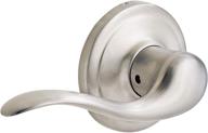 tustin left-handed half-dummy lever with microban protection, satin nickel finish логотип