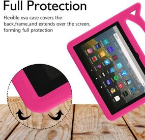 img 1 attached to Dinines Shockproof Kids Case for Fire HD 8 & Fire HD 8 Plus Tablet (2020, 10th Gen) – Pink