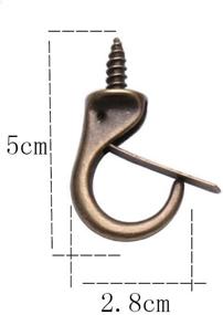 img 2 attached to 🔒 Durable Welldoit Windproof Metal Hooks for Ceiling - Securing and Organizing with Ease