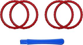 img 3 attached to 🔴 eXtremeRate Scarlet Red Accent Rings for PS5 Controller - Enhance your Playstation 5 Controller (Controller NOT Included)