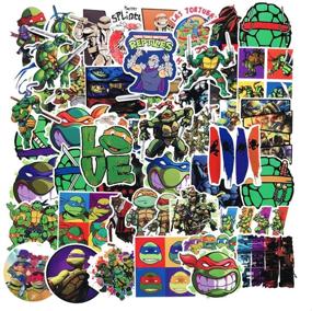 img 4 attached to 🐢 SEBADA 50Pcs Teenage Mutant Ninja Turtles Stickers for Laptop Motorcycle Bicycle Skateboard Luggage Decal Graffiti Patches - No-Duplicate Sticker Pack for Enhanced SEO