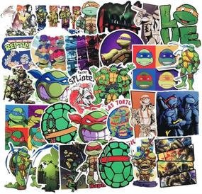 img 3 attached to 🐢 SEBADA 50Pcs Teenage Mutant Ninja Turtles Stickers for Laptop Motorcycle Bicycle Skateboard Luggage Decal Graffiti Patches - No-Duplicate Sticker Pack for Enhanced SEO