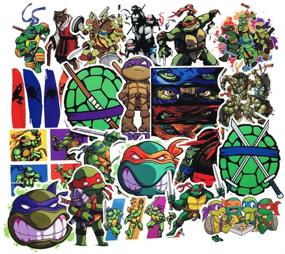 img 1 attached to 🐢 SEBADA 50Pcs Teenage Mutant Ninja Turtles Stickers for Laptop Motorcycle Bicycle Skateboard Luggage Decal Graffiti Patches - No-Duplicate Sticker Pack for Enhanced SEO