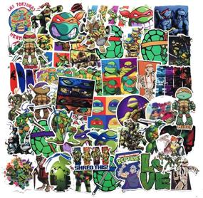 img 2 attached to 🐢 SEBADA 50Pcs Teenage Mutant Ninja Turtles Stickers for Laptop Motorcycle Bicycle Skateboard Luggage Decal Graffiti Patches - No-Duplicate Sticker Pack for Enhanced SEO