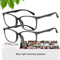 👓 lightweight tr90 blue light blocking glasses for women & men: computer eyeglasses for effective eye protection logo