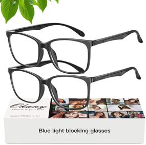 img 4 attached to 👓 Lightweight TR90 Blue Light Blocking Glasses for Women & Men: Computer Eyeglasses for Effective Eye Protection