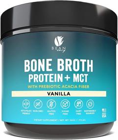 img 4 attached to 🥣 Bean Envy Vanilla Bone Broth Protein Powder + MCT Oil + Acacia Fiber for Joint Protection, Digestion, Energy, Weight Loss, Sleep