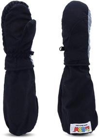 img 4 attached to 🧤 L-Bow Kids Mittens: Super Soft, Easy Entry, Waterproof, Stay-On Design