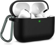 🔋 чехол coffea airpods pro: гладкая силиконовая защита с брелоком для apple airpods pro, черный - зарегистрированный патент в сша логотип