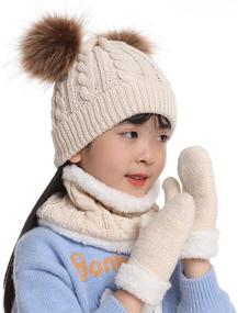 img 3 attached to 🧤 Winter-Ready Little Mitten Fleece Toddle Weather Boys' Accessories: Keep Your Little One Warm!