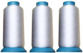 img 1 attached to 🧵 Set of 3 Clear Sewing Threads for Quilting, Wedding Dress, Sequin (0.1/0.15/0.2 MM) - Enhanced SEO