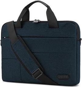 img 4 attached to Stylish Laptop Bag: 13-15.6 inch Computer Sleeve Case for Men - Briefcase & Shoulder Bag