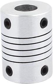 img 3 attached to Uxcell Coupling Diameter Aluminum Connector Power Transmission Products for Couplings, Collars & Universal Joiners