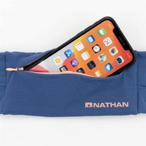 img 2 attached to 🏃 Nathan Running Belt: The Zipster Lite - Waist Pack with Dual Zippers. Bounce Free Pouch for Lightweight Running - Ideal for Men and Women - Compatible with All iPhones, Android Devices, and Samsung Phones.