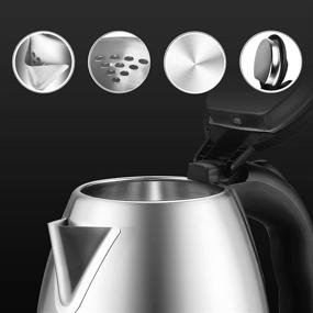 img 3 attached to ☕ Upgraded Dezin Electric Kettle - 2L Stainless Steel Tea Kettle for Fast Boiling, Auto Shut Off & Boil-Dry Protection - Ideal for Coffee, Tea, and Beverages