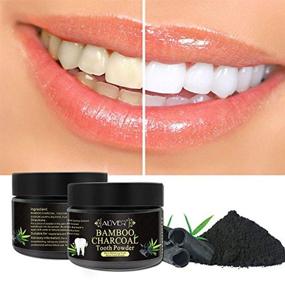img 2 attached to 🦷 Aliver's Bamboo Charcoal Activated Charcoal Teeth Whitening Powder: 100% Natural Black Carbon Coconut for Sensitivity-Free Tooth Whitening