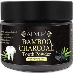 img 3 attached to 🦷 Aliver's Bamboo Charcoal Activated Charcoal Teeth Whitening Powder: 100% Natural Black Carbon Coconut for Sensitivity-Free Tooth Whitening