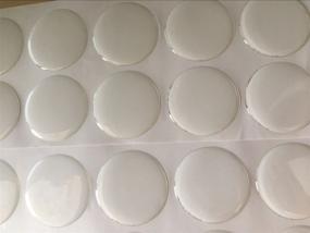 img 3 attached to 🔵 MEYA Set of 50 Clear Round 3D Dome Circle Epoxy Stickers | DIY Bottle Cap Sticker | Self Adhesive Resin | 2 Inch Size