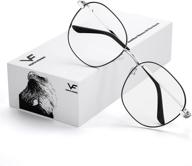 👓 vofo vision oversized round blue light blocking glasses for women men, gaming computer glasses with 39% blue light blocking - vf2604 logo
