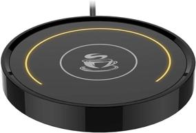 img 4 attached to ☕ Coffee Mug Warmer: Smart Thermostat Coaster for Hot Tea at Office/Home Desk - Auto On/Off, Gravity Switch, 135F, LED Indicator