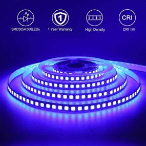 img 3 attached to 💡 Enhance Your Space with JOYLIT 12V Blue LED Strip Lights - 16.4ft/5M 600LEDs, Cuttable & Flexible Tape Lighting for Bedroom, Desk, Club, Bar, Cabinet Decoration