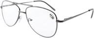 👓 eyekepper pilot bifocal readers: premium polycarbonate lens spring temple bifocal reading glasses logo