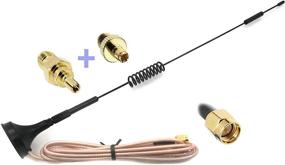 img 4 attached to High-performance 3G 4G LTE Dipole Antenna - Wide Band 7dBi Omni Directional GSM 698-2700Mhz - Magnetic Base 📶 RG316 3ft/0.9m Low Loss Cable - SMA Female to TS-9 and CRC9 - Universal Kit for Verizon & All Devices