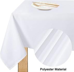 img 2 attached to Uxcell Rectangle Tablecloth Polyester Waterproof