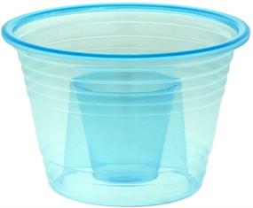 img 2 attached to 🎉 Vibrant 50-Assorted Neon Colors Disposable Party Bomber Shot Glasses - Red & Blue Shot Cups