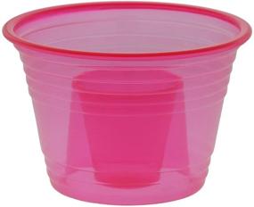 img 1 attached to 🎉 Vibrant 50-Assorted Neon Colors Disposable Party Bomber Shot Glasses - Red & Blue Shot Cups