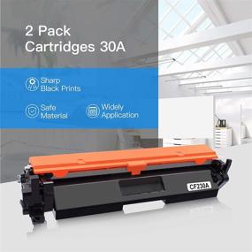 img 3 attached to 🖨️ LxTek Compatible Toner Cartridge Replacement for HP 30A CF230A 30X CF230X - Laserjet Pro MFP M203dw M227fdw M227fdn M203d M203dn M227sdn M227 M203 Printer (Black, 2-Pack)