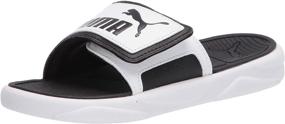 img 4 attached to 👟 PUMA Royalcat Slide Sandal Black Castlerock: Stylish Athletic Men's Shoes