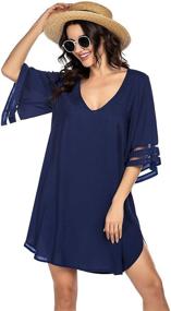 img 3 attached to 👗 Ekouaer Womens Swimwear Beachwear Coverups: Perfect Tunic Dresses for Women's Clothing