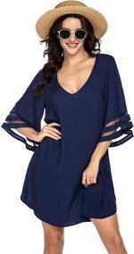 img 2 attached to 👗 Ekouaer Womens Swimwear Beachwear Coverups: Perfect Tunic Dresses for Women's Clothing