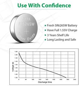 img 2 attached to 20-пакет батарей LiCB SR626SW 377 626 1.5V для часовых механизмов - кнопочные батарейки с длительным сроком службы для часов и не только!