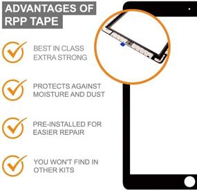 img 1 attached to 🔧 Premium Kit for iPad Mini 2 Screen Replacement: Repair Parts Plus Glass Touch Digitizer (7.9", A1489, A1490, A1491) with Tools, Home Button/IC Connector - Black