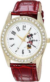 img 4 attached to 🌟 Enchanting Disney Minnie Quartz Women's Watches - Perfect for Casual Elegance