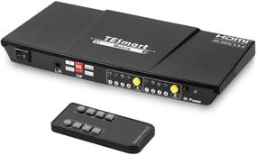 img 4 attached to 🔁 TESmart 4x2 Матричный переключатель HDMI Splitter, 4K @ 60 Гц Переключатель HDMI, HDCP 2.2 18 Гбит / с, Ultra HD 4K x 2K, 3D, 1080p, EDID, HDR Dolby Vision - Черный, с ИК-пультом