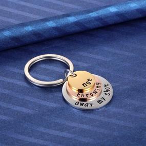 img 2 attached to 🎭 Hamilton Broadway Musical Play Merch: 'Not Throwing Away My Shot' Triple-Layer Keychain – A Perfect Gift for Teen Hamilton Fans!