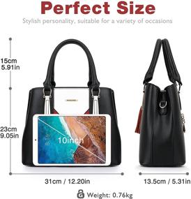 img 1 attached to 👜 Ultimate Pomelo Women's Handbags: Premium Quality with Multiple Internal Pockets