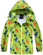 waterproof dinosaur boys' raincoats windbreaker for jackets & coats logo