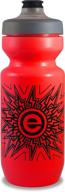 🚲 ngn sport - purist water bottle, premium leak proof bike water bottle with watergate cap - 22 oz (1-pack) (red) logo