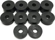 🔧 8mm rubber spacers standoff washers (10 pack) - 4 x 15mm, 4 x 10mm, 2 x 5mm: versatile and durable logo