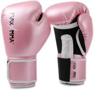 🥊 maxxmma pro style boxing gloves - unisex training heavy bag fitness mitts for muay thai, kickboxing, sparring, punching bagwork, fight gloves logo